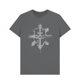 Slate Grey Chaos Knights Graffiti Insignia T Shirt