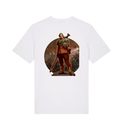 White Printed T-shirt Back