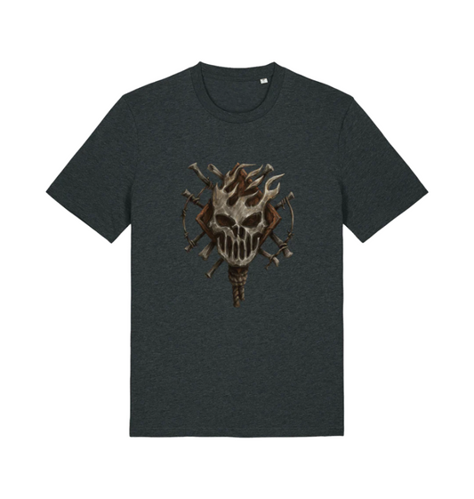 Dark Heather Grey Printed T-shirt