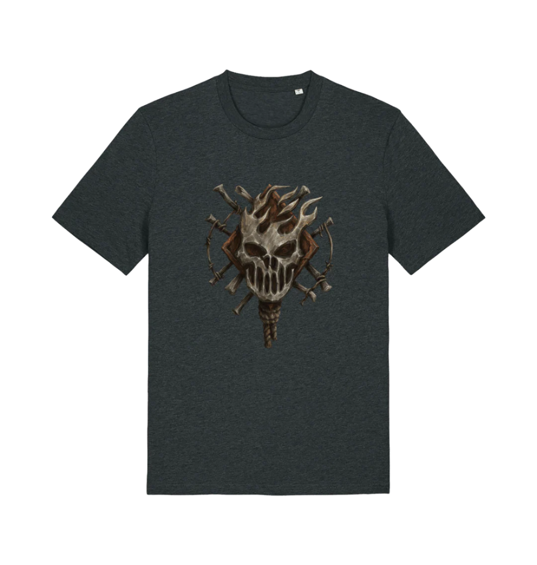 Dark Heather Grey Printed T-shirt