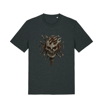 Dark Heather Grey Printed T-shirt