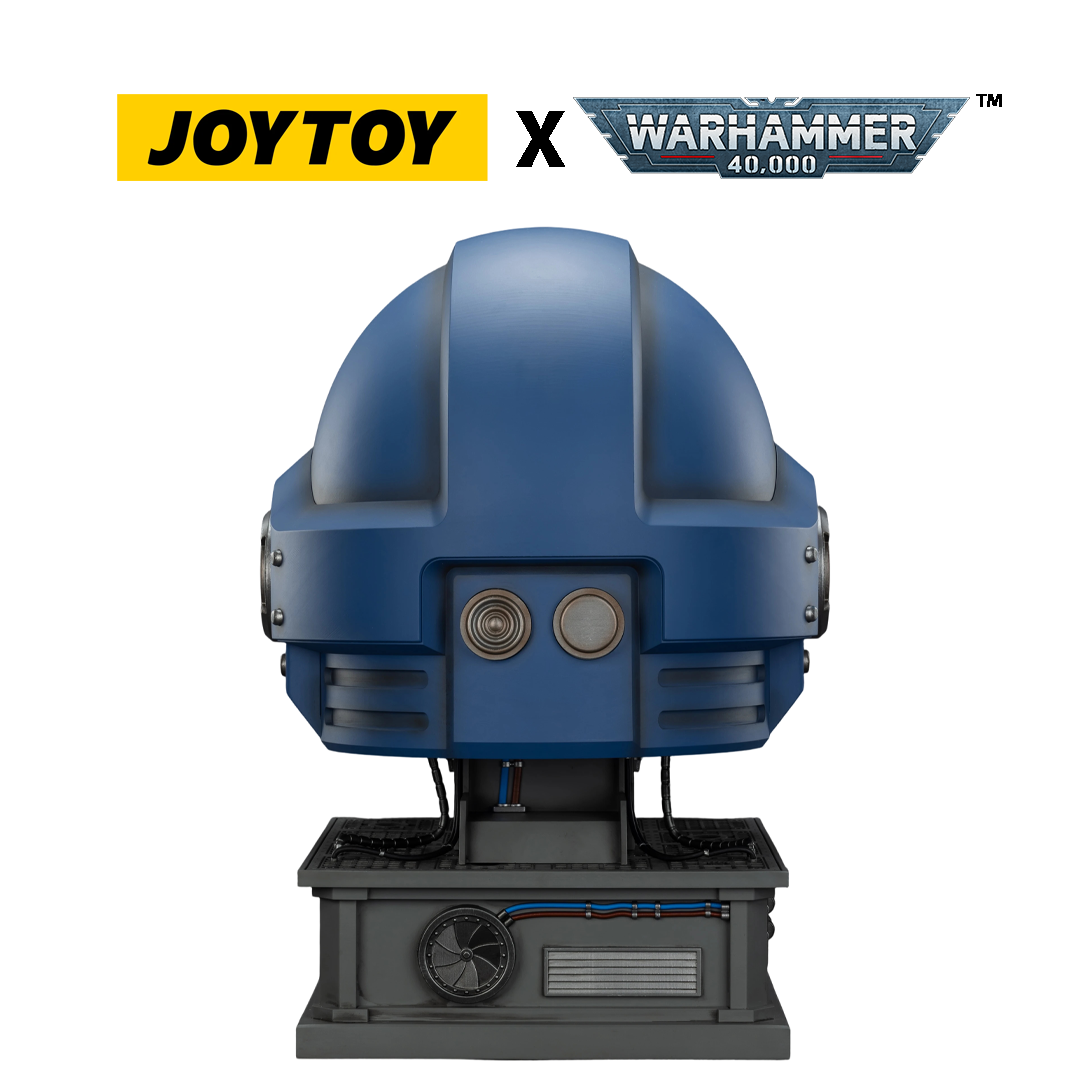 JoyToy Warhammer 40,000: Ultramarines Captain Mk X Helmet and Display Stand (1/1 Scale) Preorder
