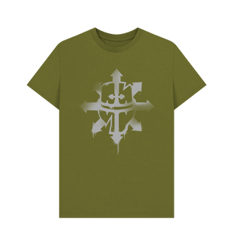 Moss Green Chaos Knights Graffiti Insignia T Shirt