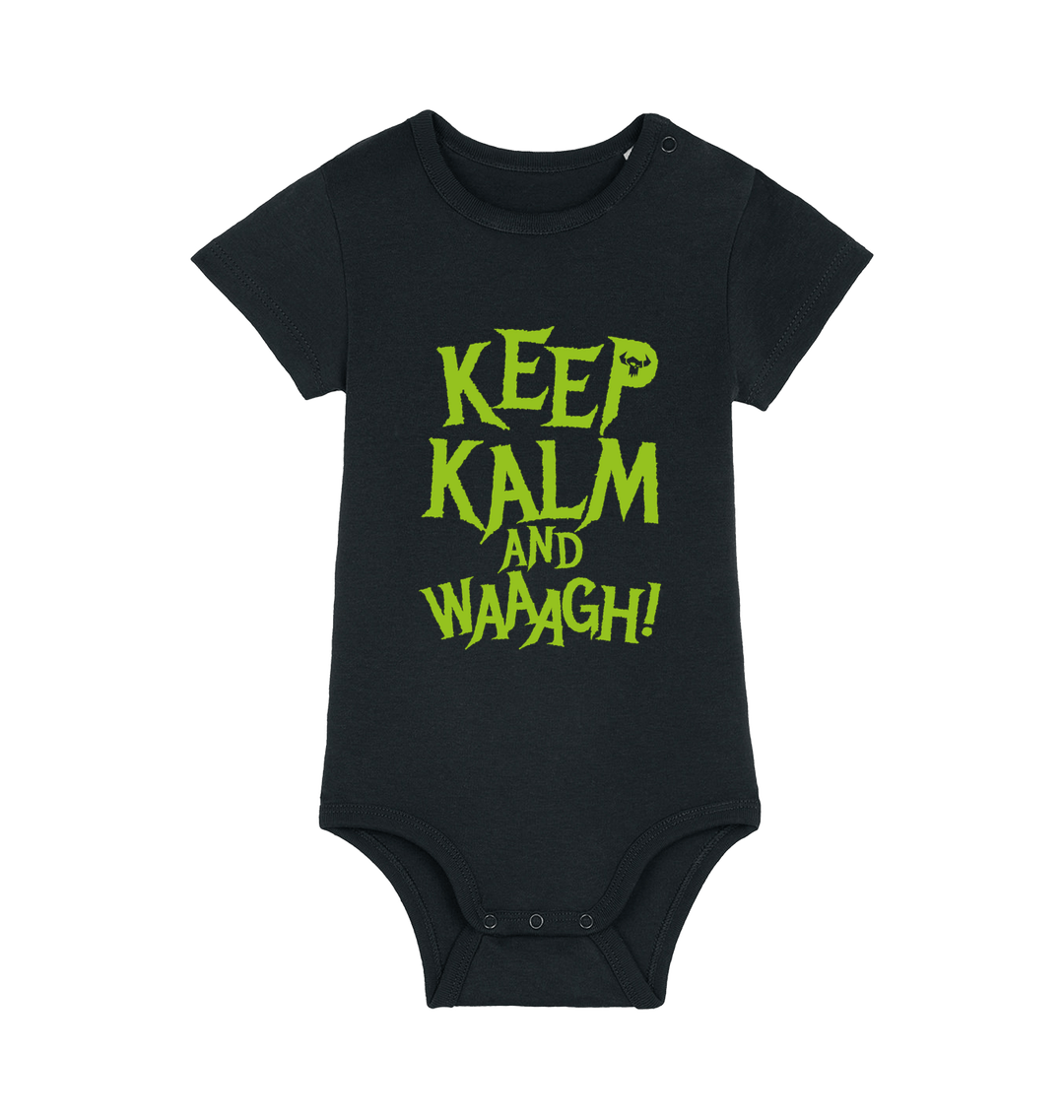 Black Printed baby grow