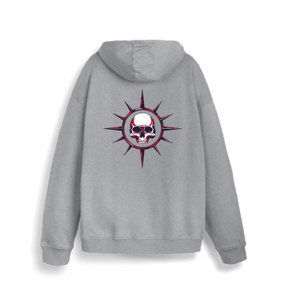 Heather Grey Printed Sweater Back