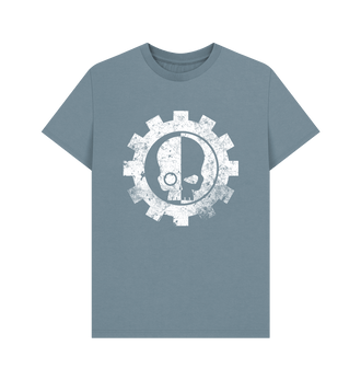 Stone Blue Adeptus Mechanicus Battleworn Insignia T Shirt