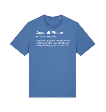 Bright Blue Printed T-shirt Front