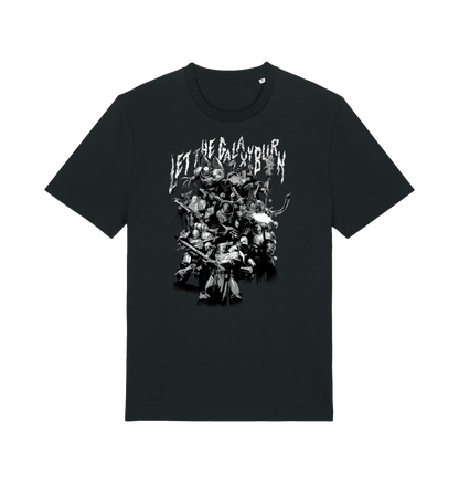 Black Printed T-shirt Front