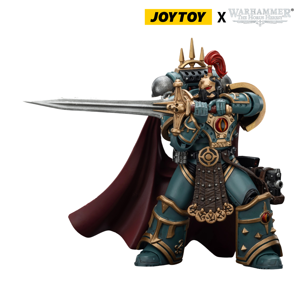 JoyToy Warhammer The Horus Heresy Action Figure - Sons of Horus ‘Little’ Horus Aximand, Captain of the 5th Company (1/18 Scale) Preorder