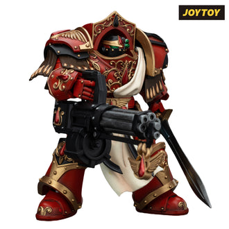 JoyToy Warhammer The Horus Heresy Action Figure - Blood Angels, Crimson Paladin with Iliastus Assault Cannon (1/18 Scale) Preorder