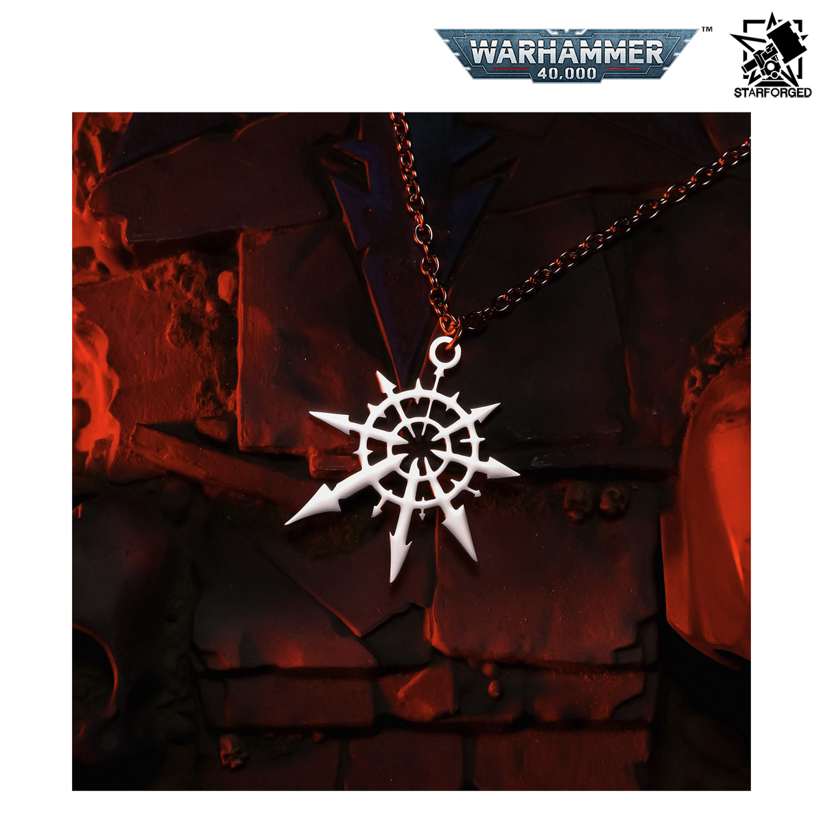 Starforged Warhammer 40,000 Faction Chaos Four Gods Undivided Necklace