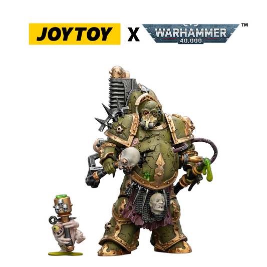 JoyToy Warhammer 40,000 Action Figure - Death Guard, Foul Blightspawn with Plague Sprayer (1/18 Scale) Preorder