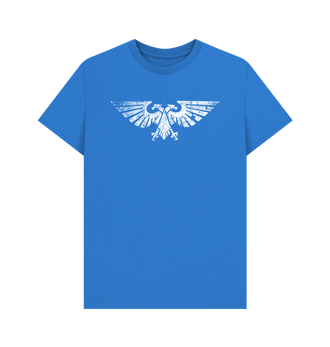 Bright Blue Aquila Battleworn Insignia T Shirt