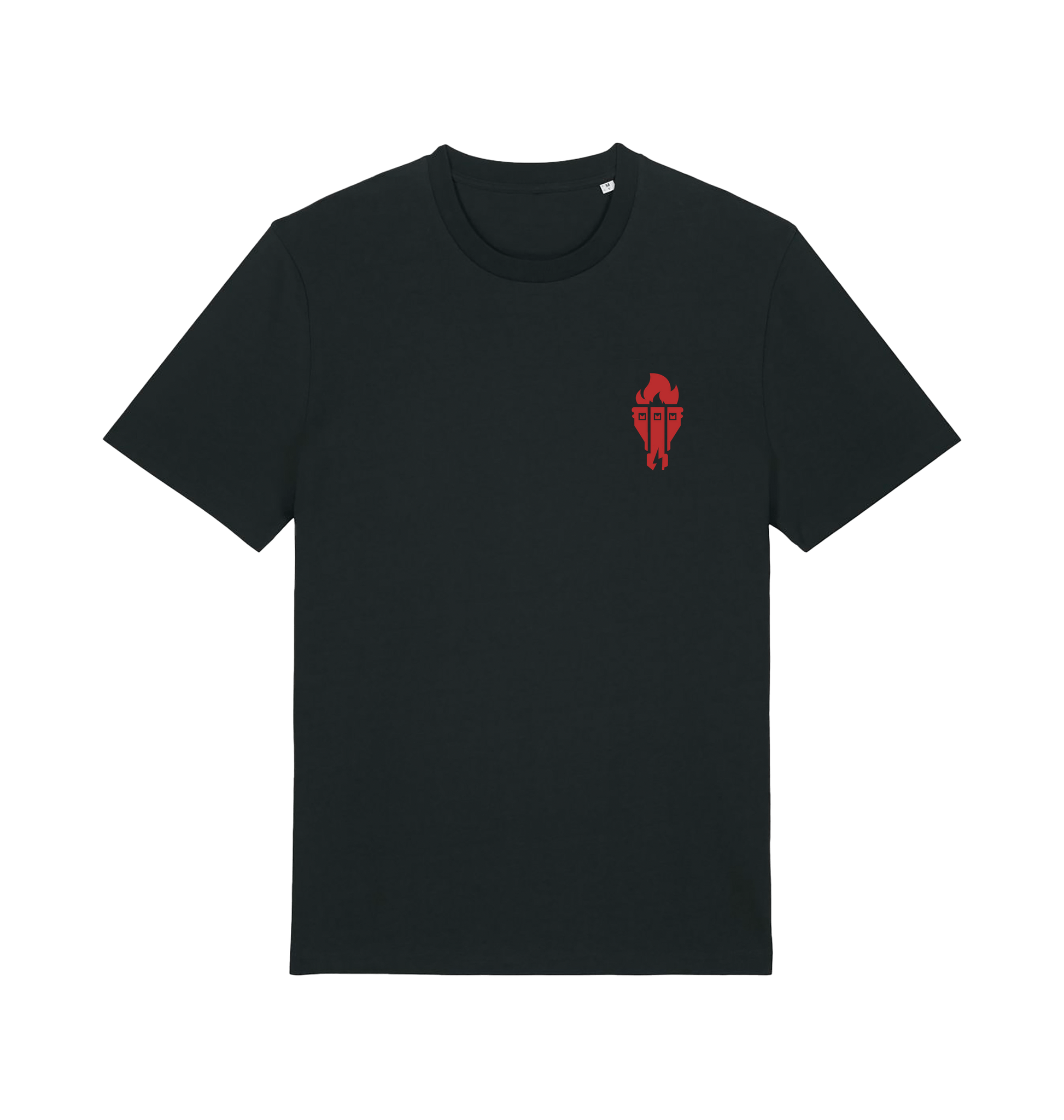 Black Printed T-shirt Front