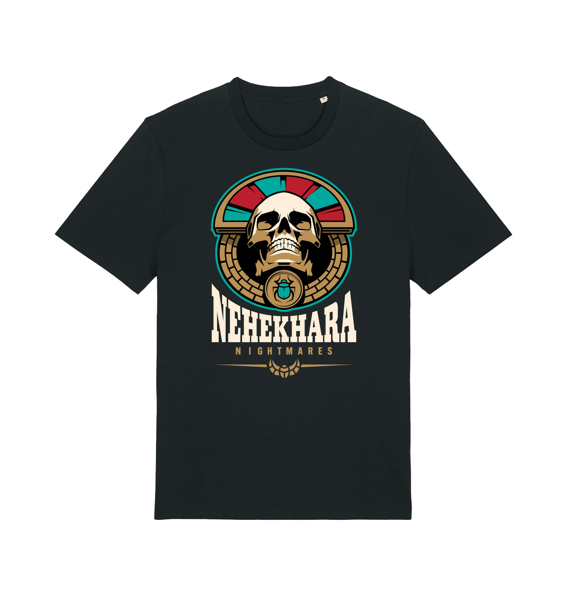 Black Printed T-shirt Front