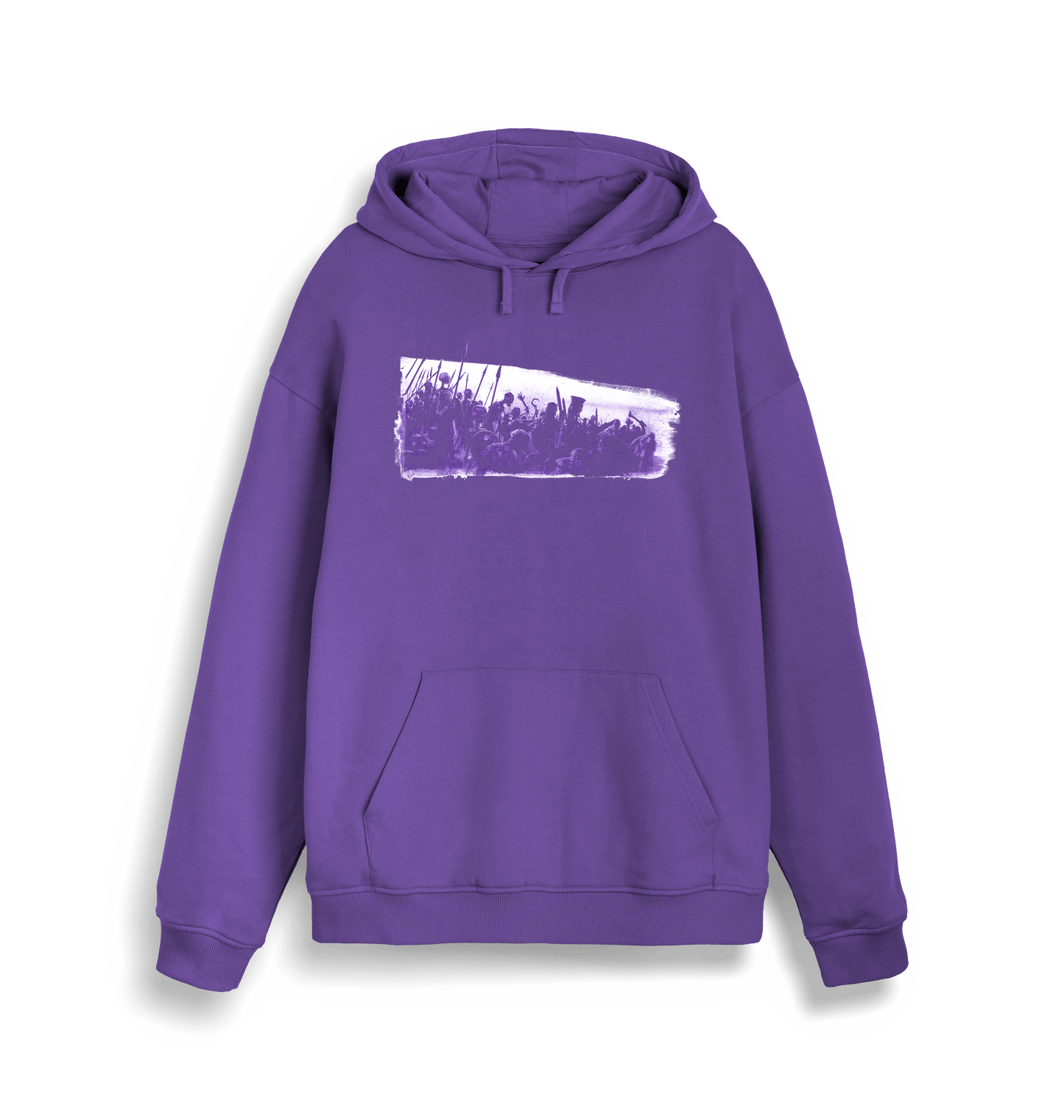 Purple Love Printed Sweater Front