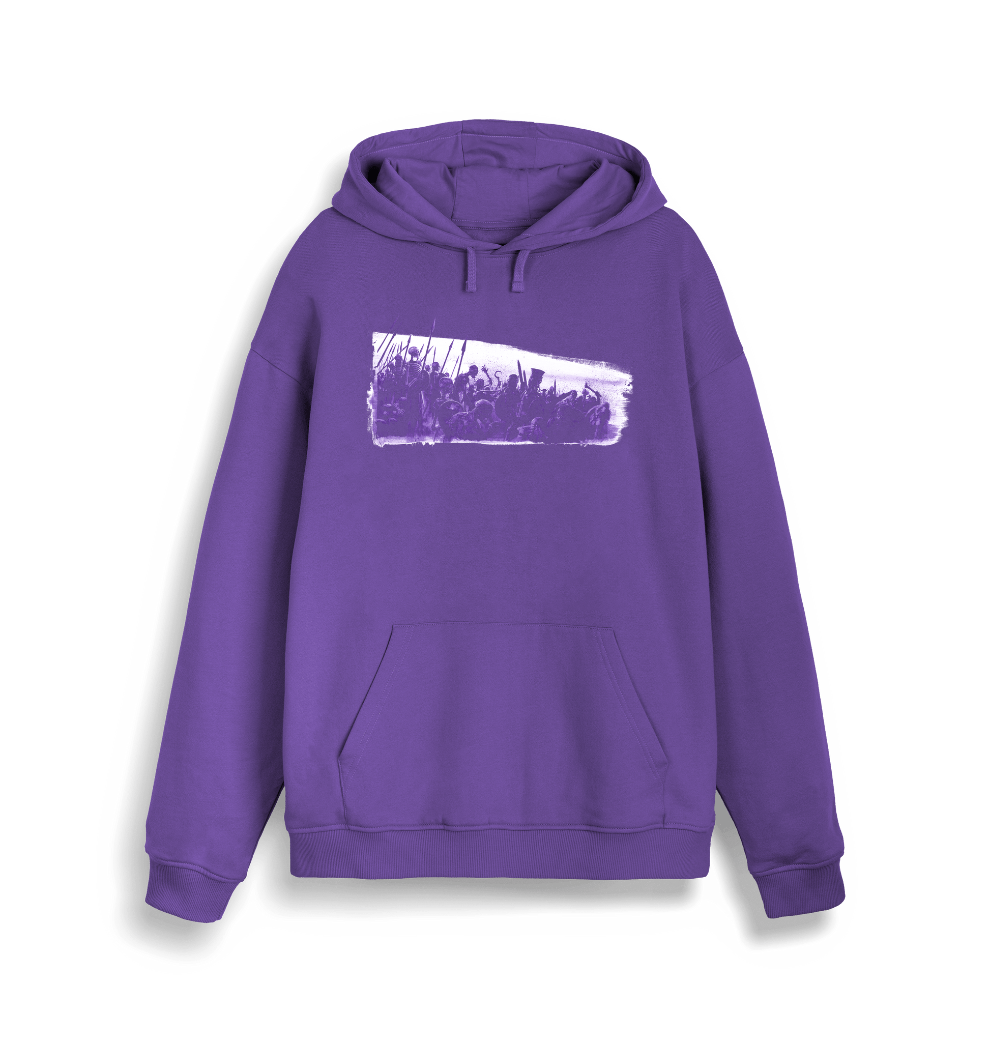 Purple Love Printed Sweater Front