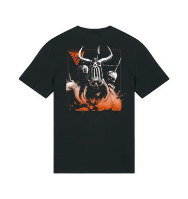 Black Printed T-shirt Back