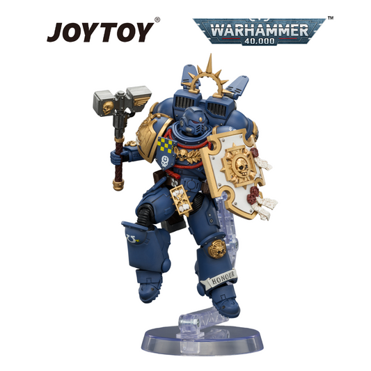 JOYTOY Warhammer 40,000 - Ultramarines, Captain with Jump Pack and Relic Shield (1/18 Scale) Preorder