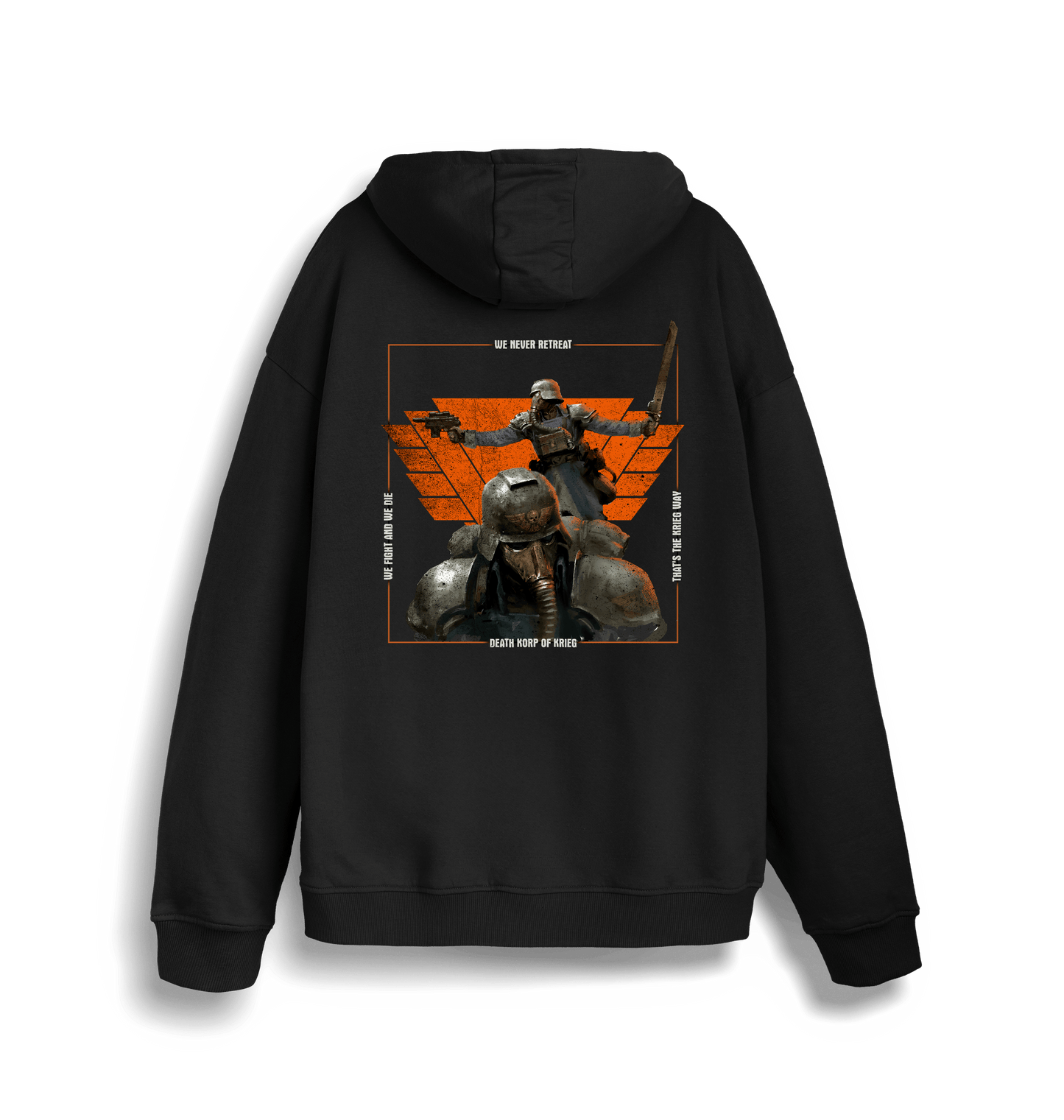 Black Printed Sweater Back