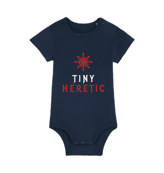 French Navy Printed baby grow