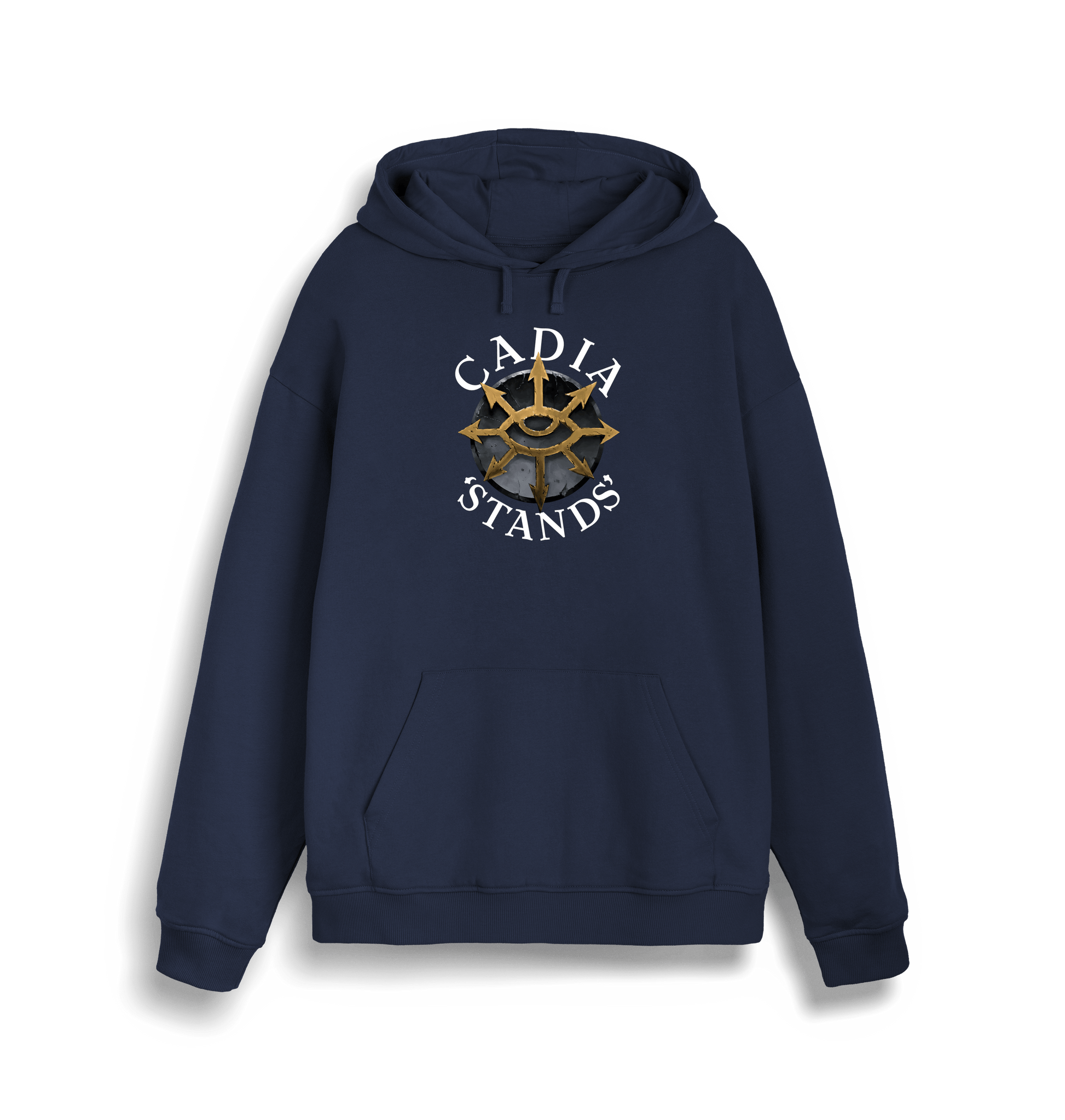 French Navy Printed Sweater Front