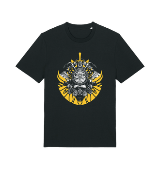 Black Premium Warhammer The Old World Dwarfen Mountain Holds Emblem T Shirt