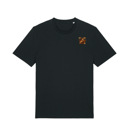 Black Printed T-shirt Front