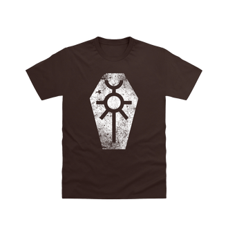 Dark Chocolate Necrons Battleworn Insignia T Shirt