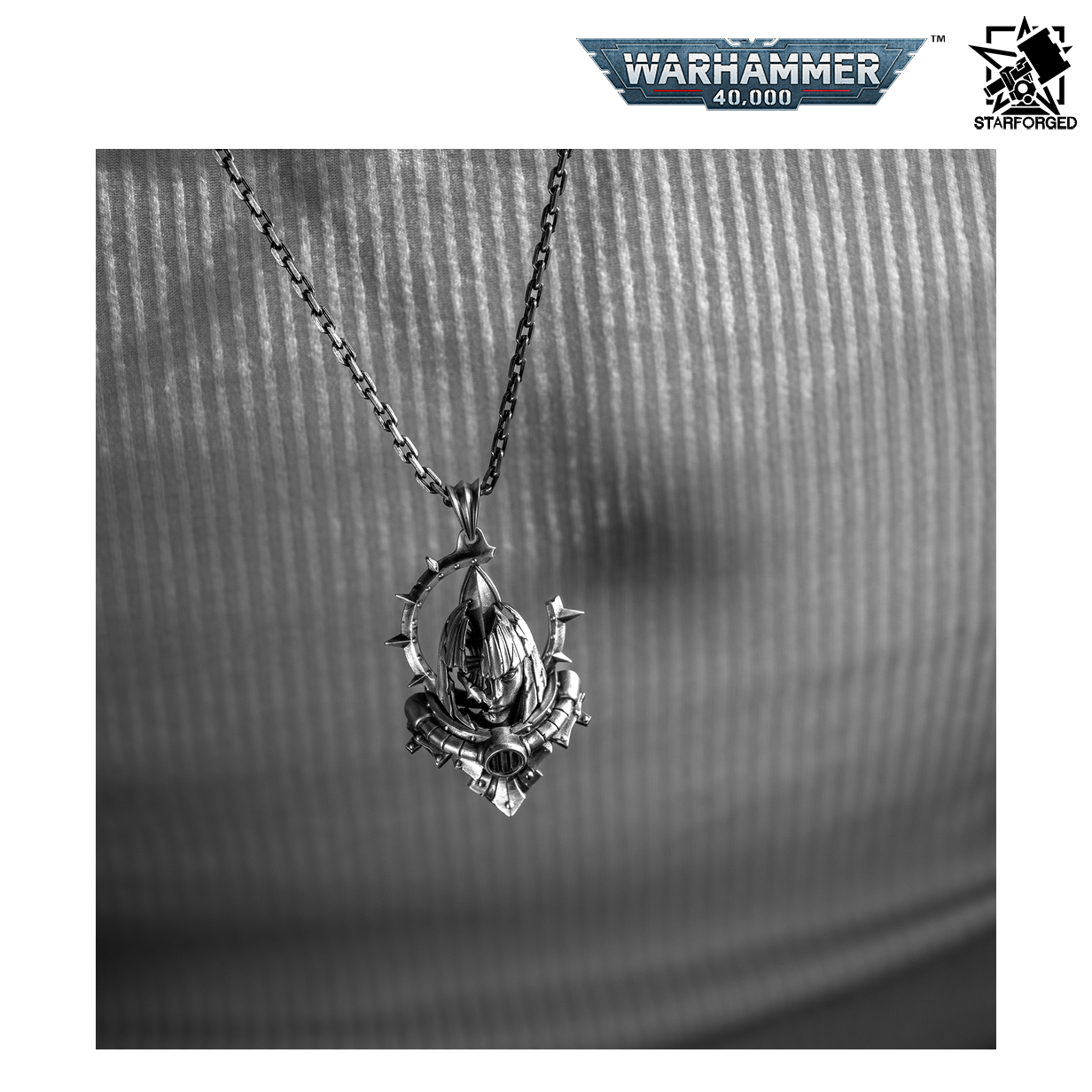 Starforged Warhammer 40,000 Adepta Sororitas Artificer Reliquia Pendant Sterling Silver Necklace Preorder