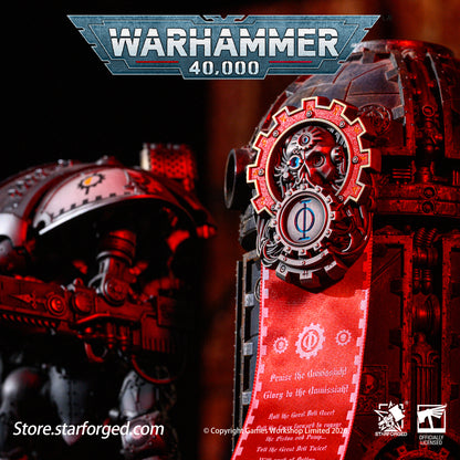 Starforged Warhammer 40,000 Seal of Omnissiah Machine God Deus Mechanicus Men's Brooch Pin Badge