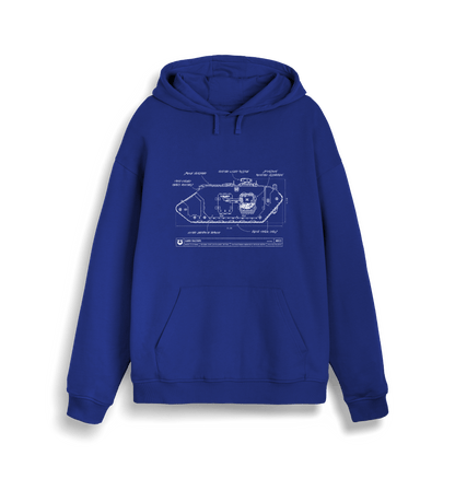 Worker Blue Printed Sweater Front