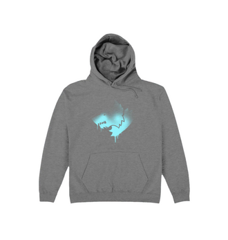 Graphite Heather Printed Hoody