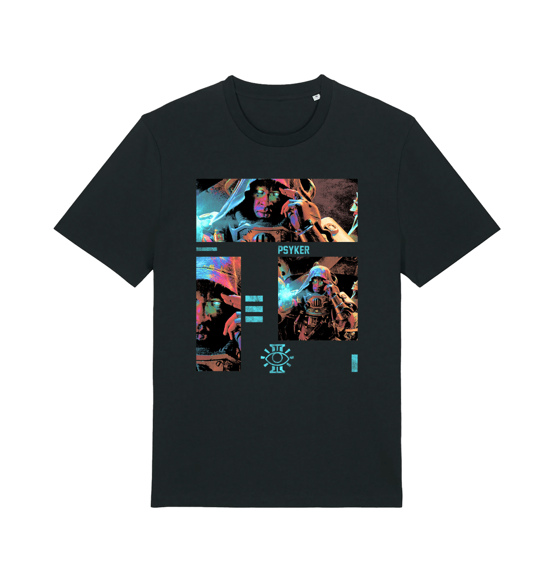 Black Printed T-shirt Front