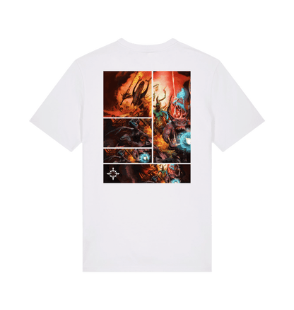 White Printed T-shirt Back