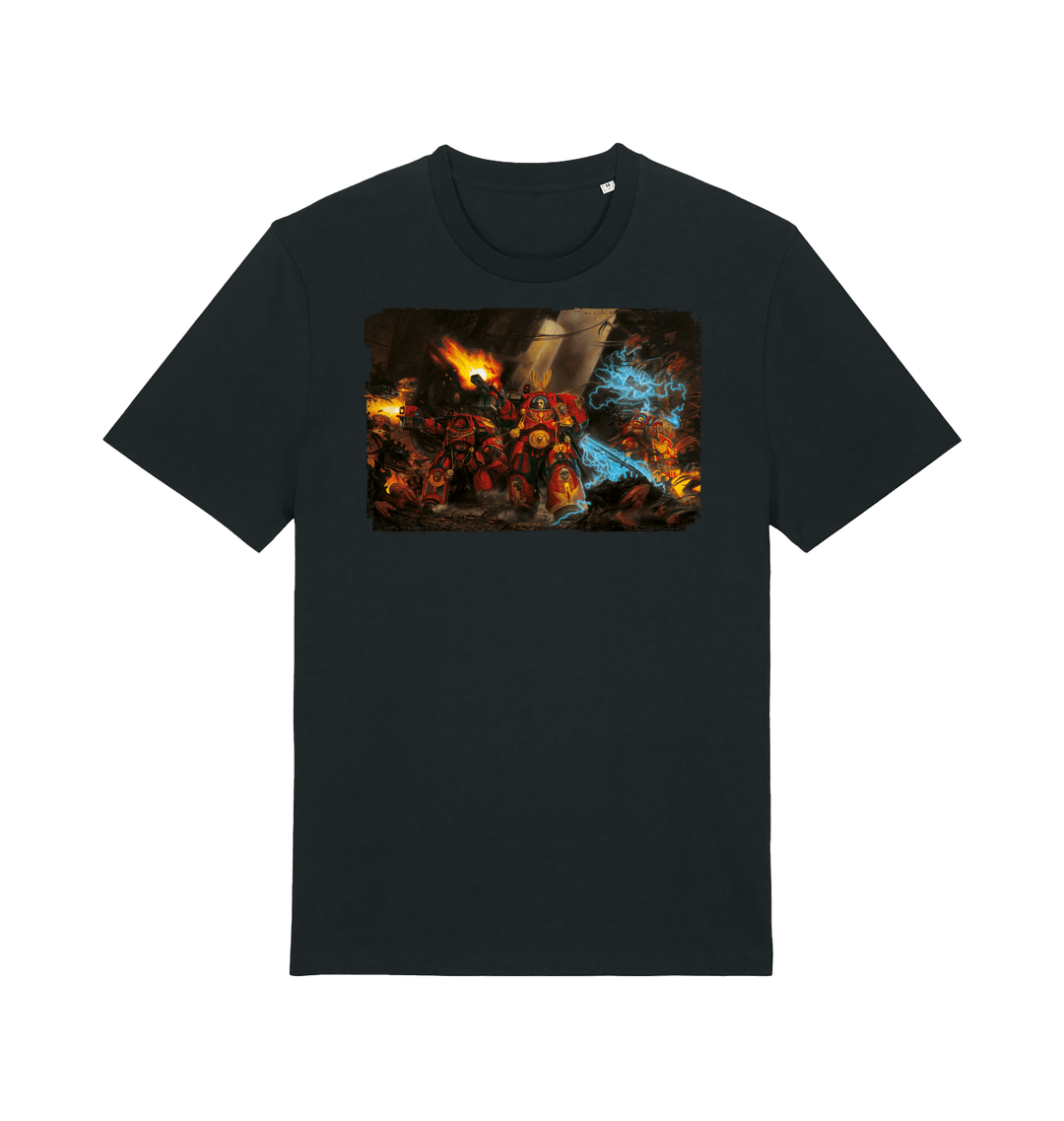 Black Printed T-shirt Front