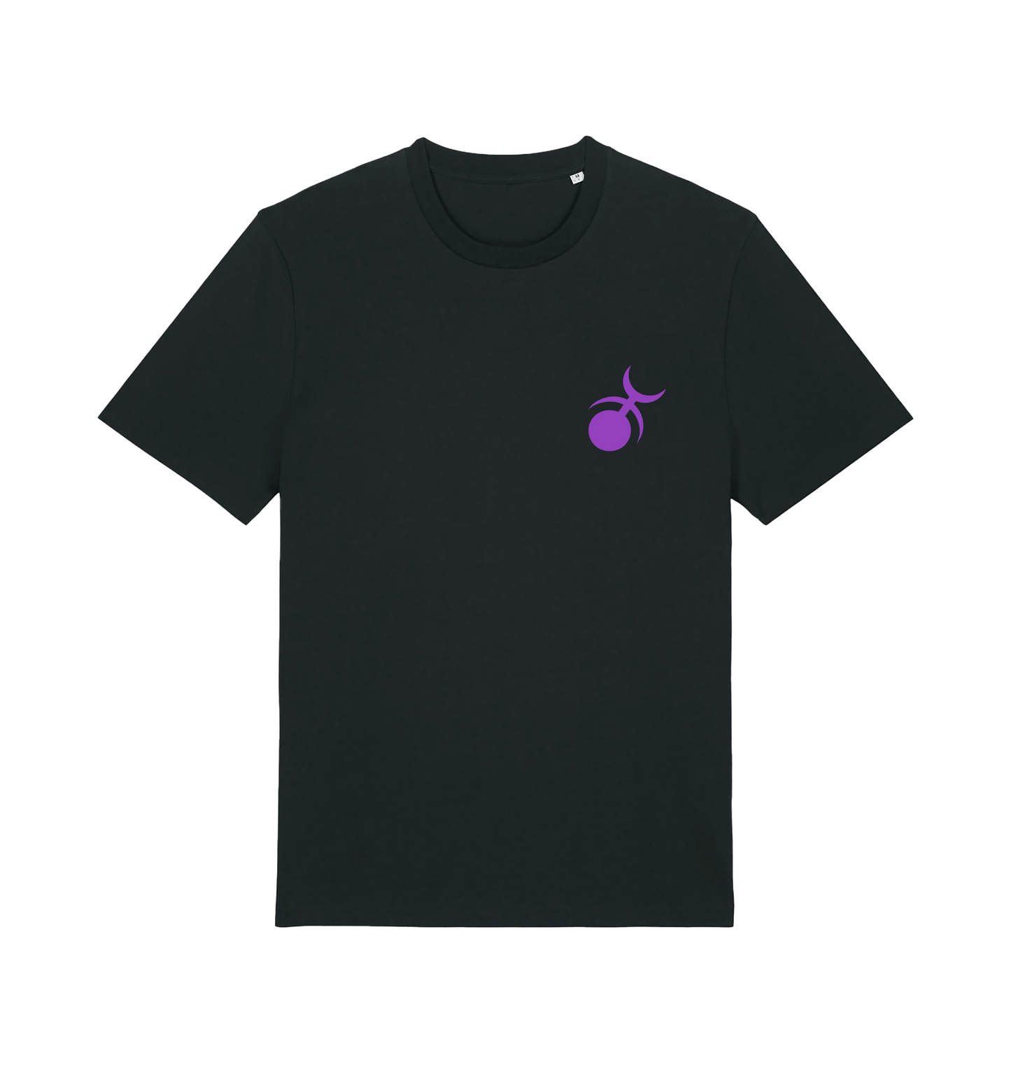 Black Printed T-shirt Front