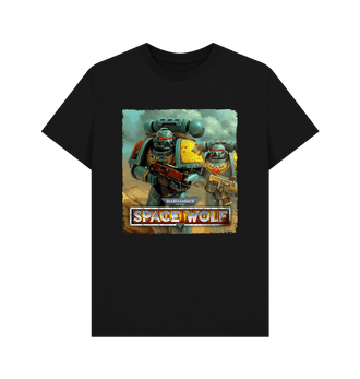 Black Warhammer 40,000: Space Wolf T Shirt