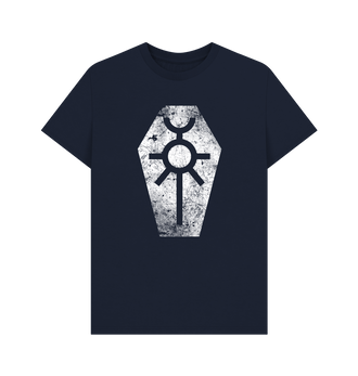 Navy Blue Necrons Battleworn Insignia T Shirt