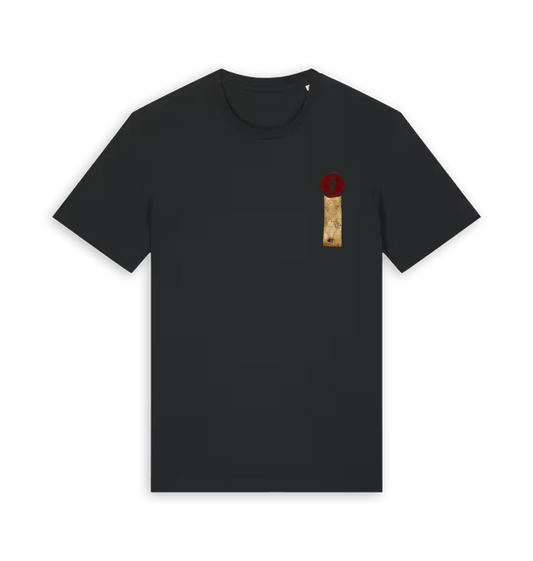 Black Printed T-shirt Front