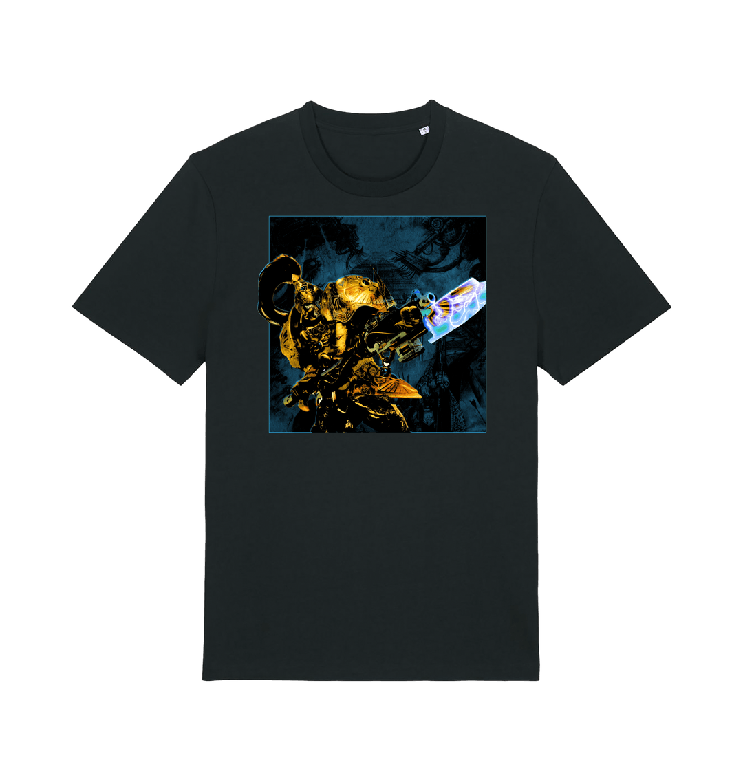 Black Printed T-shirt Front