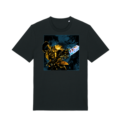 Black Printed T-shirt Front