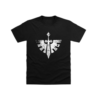 Black Dark Angels Battleworn Insignia T Shirt