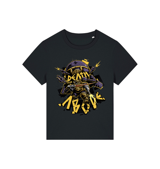 Black Printed T-shirt Front