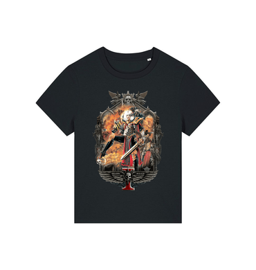 Black Printed T-shirt Front