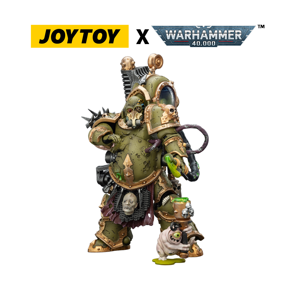 JoyToy Warhammer 40,000 Action Figure - Death Guard, Foul Blightspawn with Plague Sprayer (1/18 Scale) Preorder