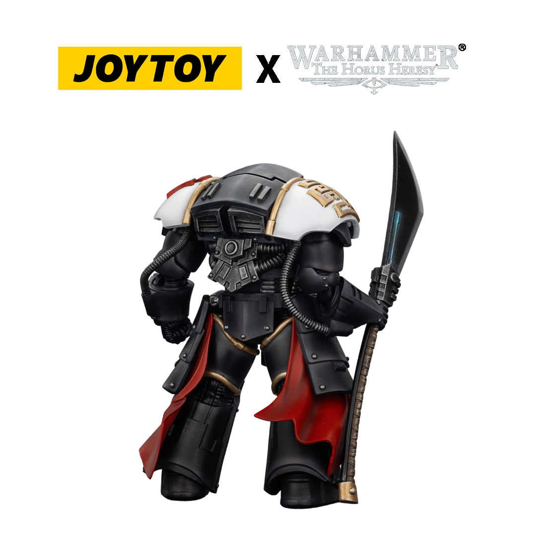 JoyToy Warhammer The Horus Heresy Action Figure - White Scars, Ebon Keshig Kharash 2 with Power Glaive (1/18 Scale) Preorder