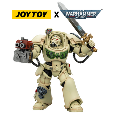 JoyToy Warhammer 40,000 Action Figure - Dark Angels, Terminator 1 with Power Sword and Storm Bolter (1/18 Scale) Preorder