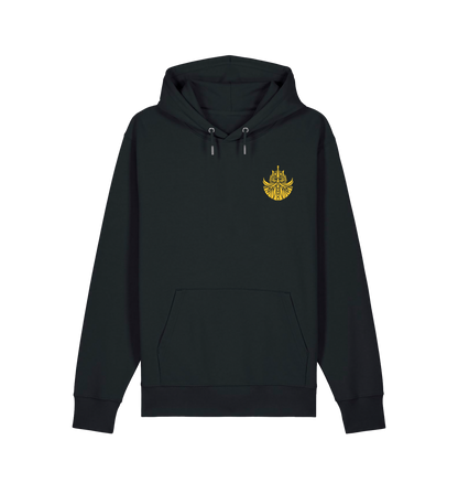 Black Printed Sweater Front