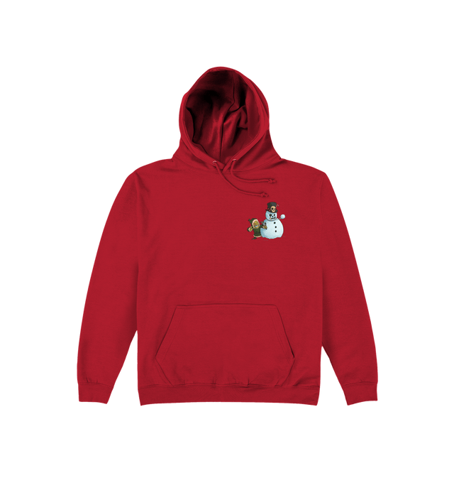 Fire Red Red Gobbo Double Print Hoodie